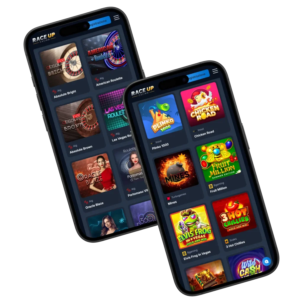 race up app del casinò