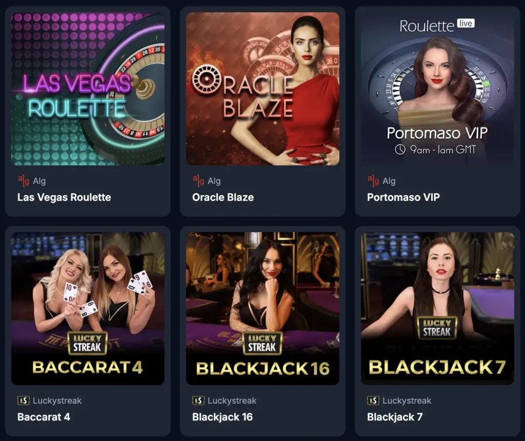 raceup live casino in Italia